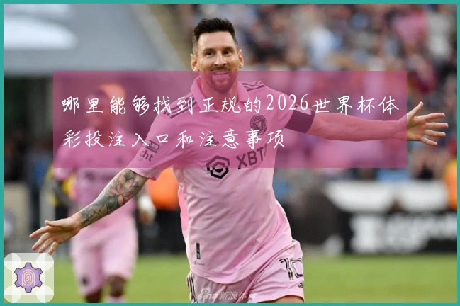 哪里能够找到正规的2026世界杯体彩投注入口和注意事项